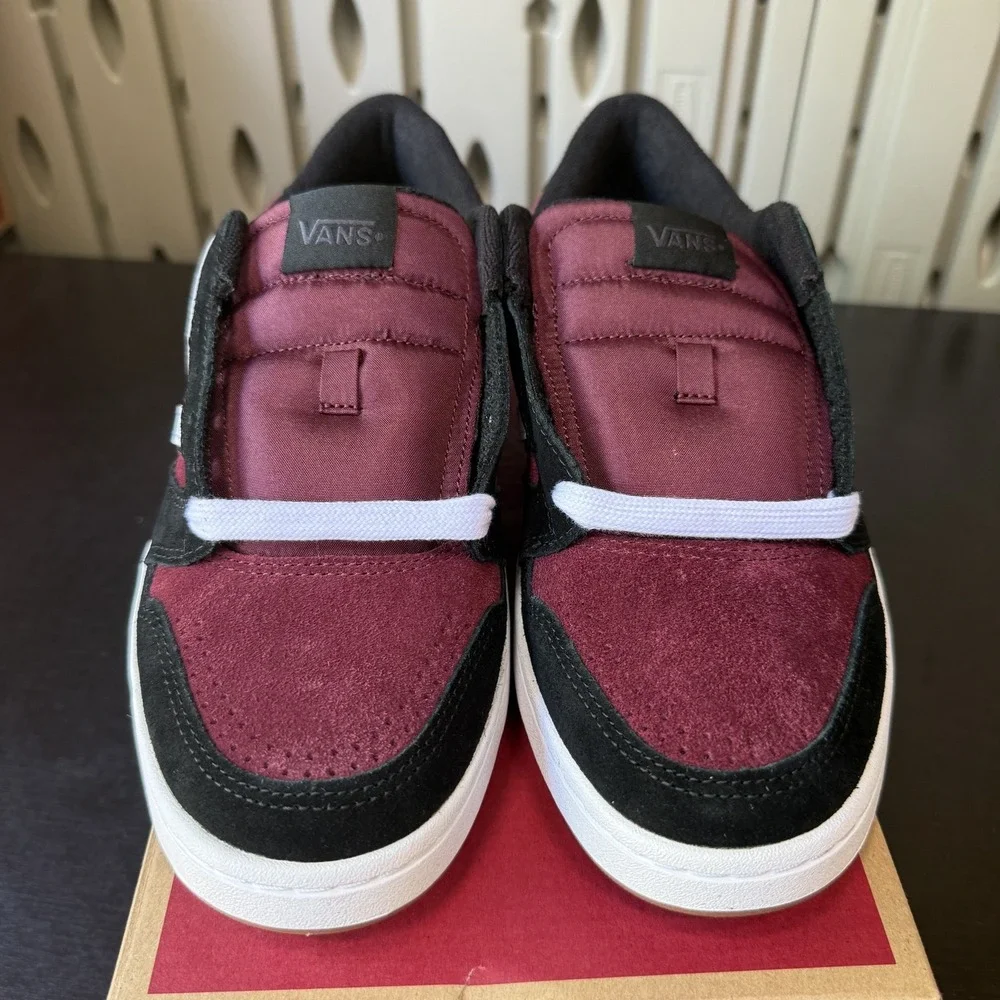 Vans Lowland 2.0 Skate Sneakers Shoes Red Black Men's Size 9 - VN000D6R2Q1
